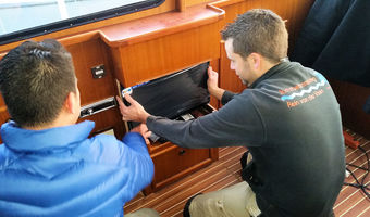 Passt der Fernseher in den neuen Schrank im Salon?