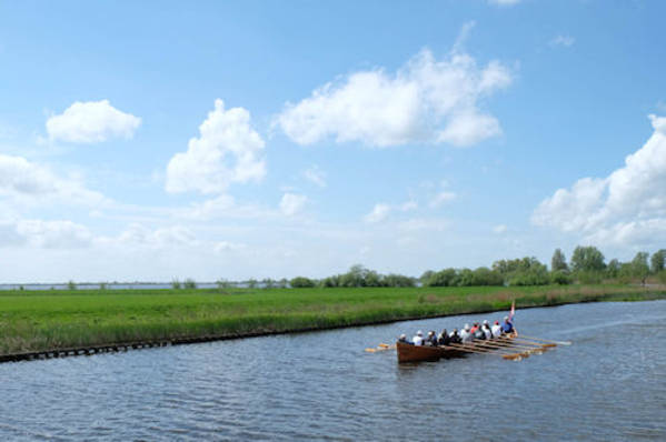 Unsere Route mit die Motoryacht Vesta führte uns über einige friesische Seen
