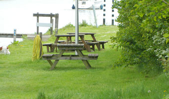 Sitzplätze am Wasser