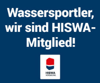 Wassersportler, wir sind HISWA-Mitglied