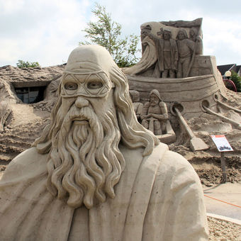 Zandsculpturen in Sneek
