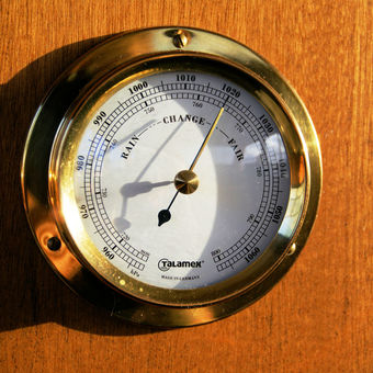 Starker Wind. Es stürmt!