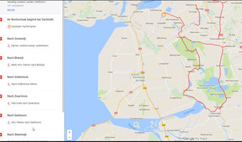 Bootsurlaub in Holland: Weerribben Fahrtroute