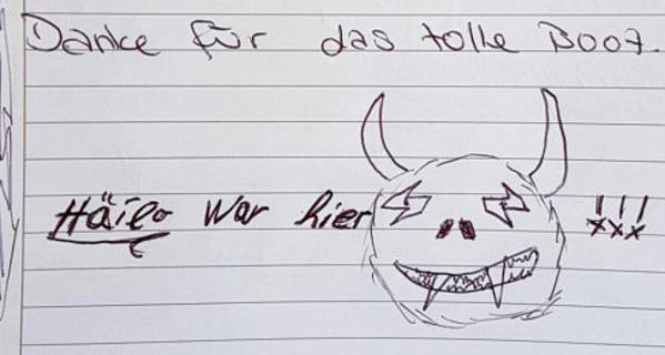 Danke für das tolle Boot