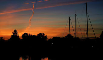 Ein wunderschöner Sonnenuntergang