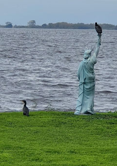 Die 'Freiheitsstatue' in Miniatur