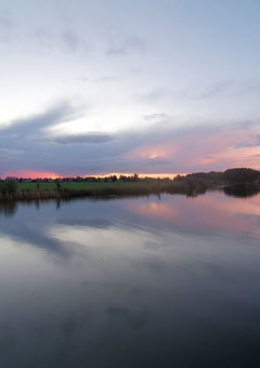 Schönes Morgenrot am Himmel