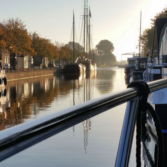 Abends im Hafen von Franeker