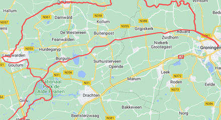 Fahrroute Leeuwraden Groningen.jpg